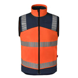 Havep High Visibility + Bodywarmer 50415 HiVis fluo oranje-indigo blauw(AQC)