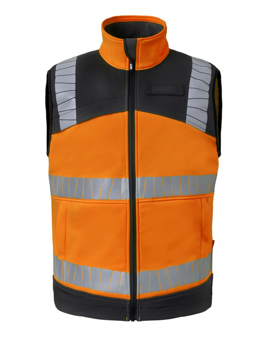 Havep High Visibility Bodywarmer 50415 fluo oranje-houtskool(CAK)