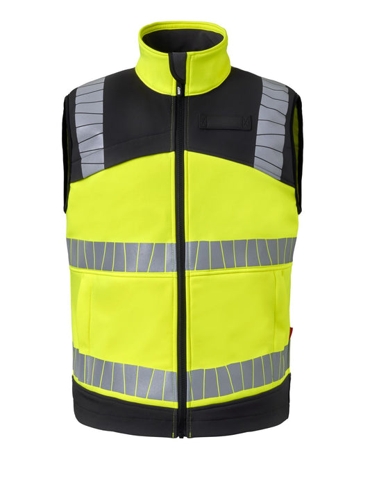 Havep High Visibility Bodywarmer 50415 fluo geel-charcoal(CBK)