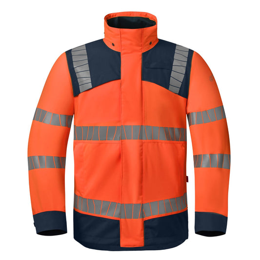 Havep High Visibility + Parka 50419 HiVis regen fluo oranje-indigo blauw(AQC)