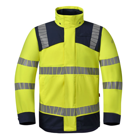 Havep High Visibility + Parka 50419 HiVis regen fluo geel-indigo blauw(ARB)