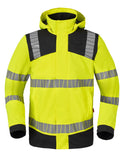 Havep High Visibility + Regenparka 50419 HiVis regen fluo geel-charcoal(CBK)