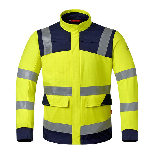 Havep Multi Protector + Jas 50428 over de heup (colbert) reflectie fluo geel-marine(AOV)