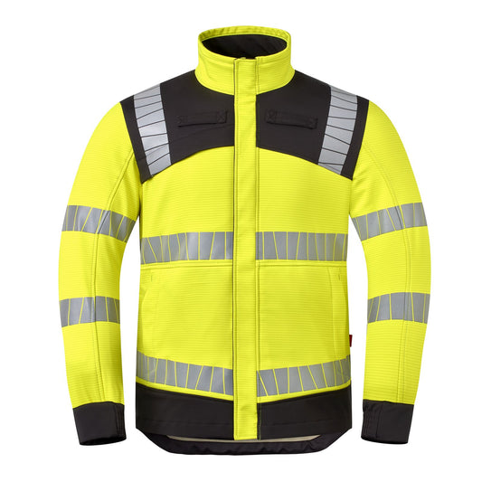 Havep Multi Protector + Softshell 50453 vlamwerend antistatisch vlamboog HiViS lassen chemicaliën fluo geel-charcoal(CBK)