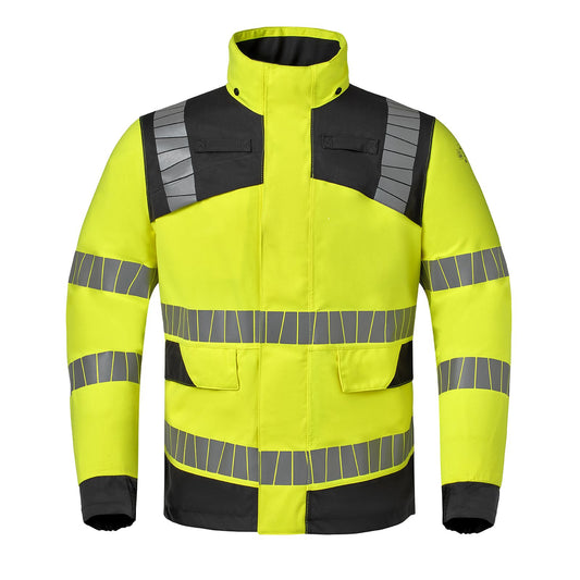 Havep Multi Protector + Parka 50454 vlamwerend antistatisch HiVis regen fluo geel-charcoal(CBK)