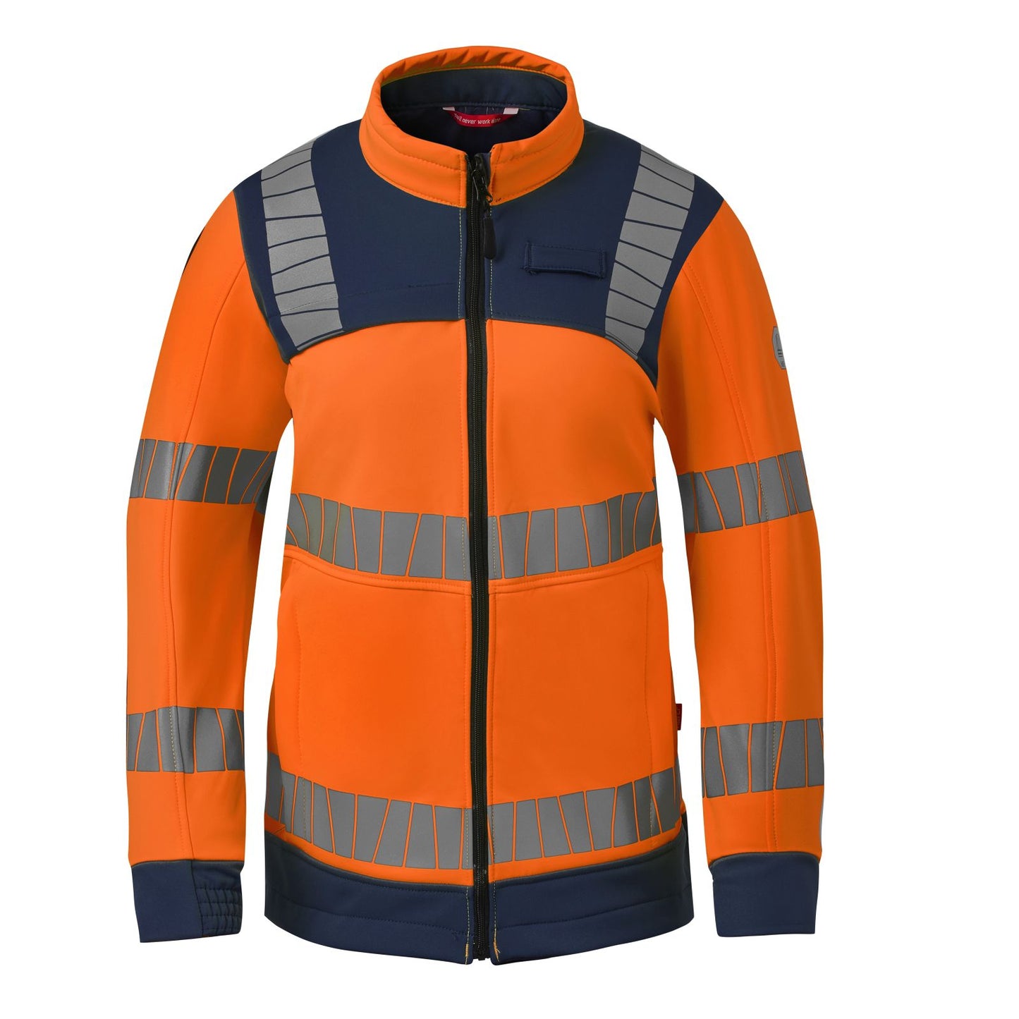 Havep High Visibility + Jas 50472 Softshell Dames fluo oranje-indigo blauw(AQC)