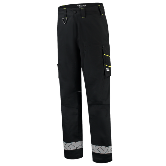 Tricorp Workwear Reflective Redefined Werkbroeken 506109 Functional Stretch zwart-fluo geel(blackfluoryellow)
