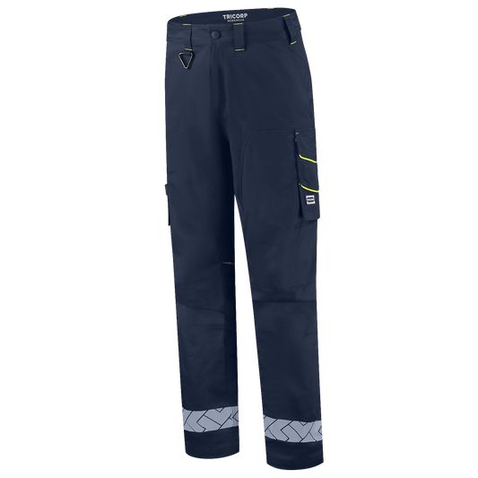 Tricorp Workwear Reflective Redefined Werkbroeken 506109 Functional Stretch inktblauw-fluo geel(inkfluoryellow)