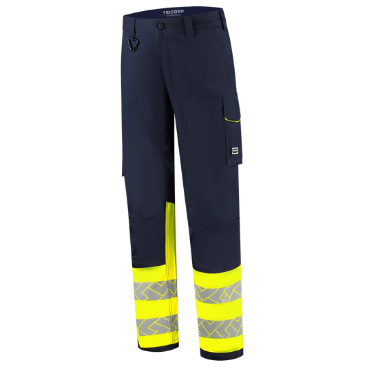 Tricorp Workwear High Vis Redefined Werkbroeken 506117 2-Way Stretch HiVis inktblauw-fluo geel(inkfluoryellow)