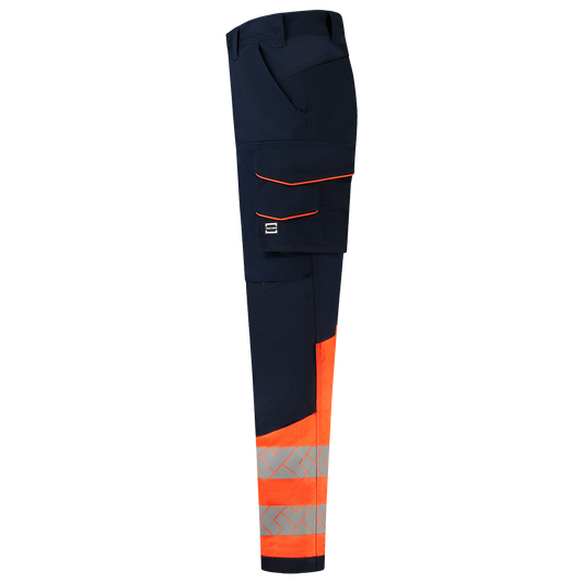 Tricorp Workwear High Vis Redefined Werkbroeken 506118 Functional Stretch HiVis inktblauw-fluo oranje(inkfluororange)