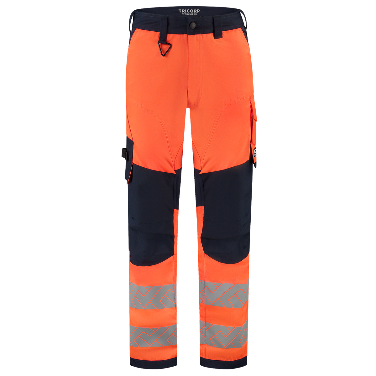Tricorp Workwear High Vis Redefined Werkbroeken 506119 Functional Stretch Knieversterking HiVis fluo oranje-inktblauw(fluororangeink)