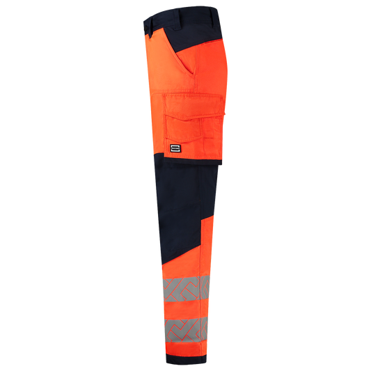 Tricorp Workwear High Vis Redefined Werkbroeken 506119 Functional Stretch Knieversterking HiVis fluo oranje-inktblauw(fluororangeink)