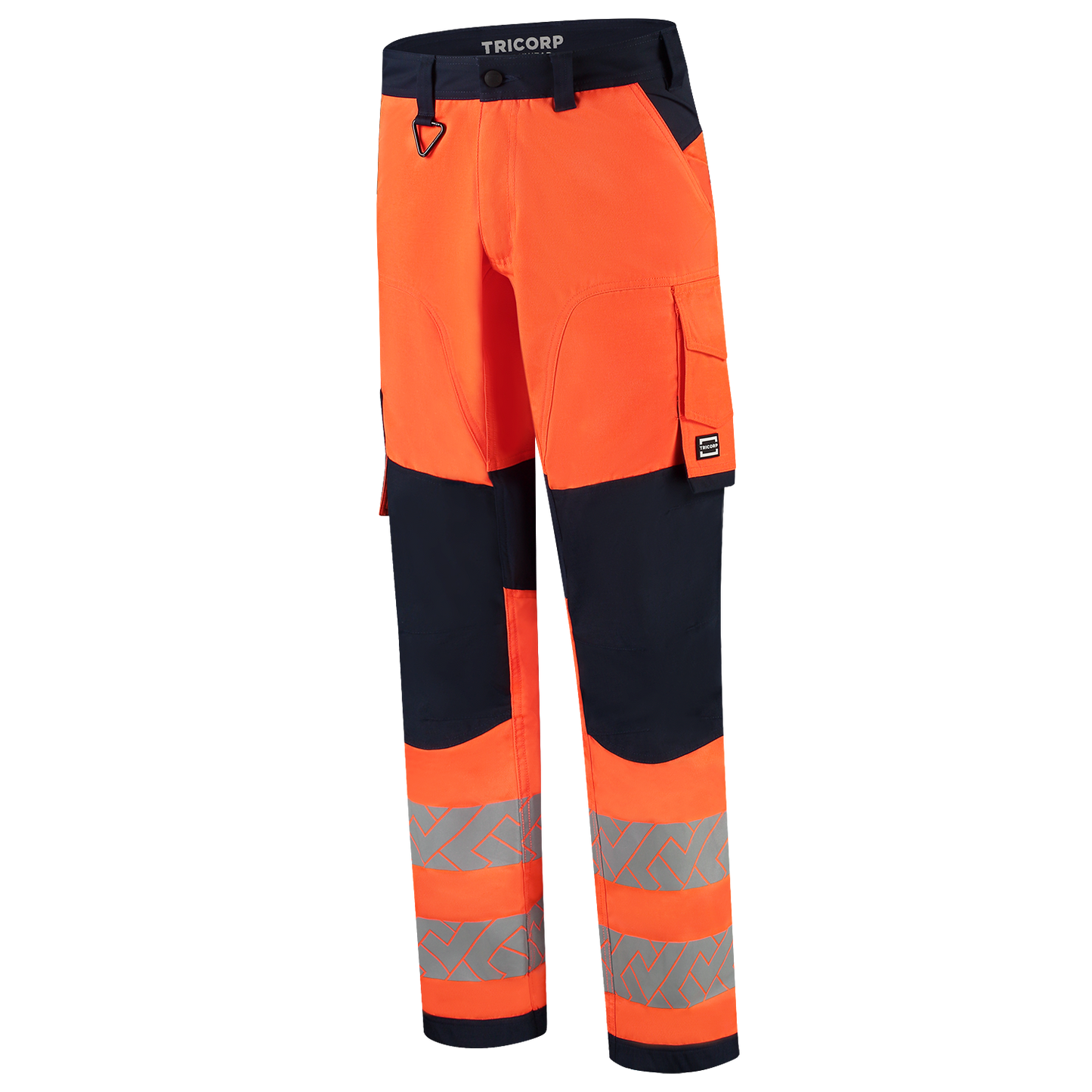 Tricorp Workwear High Vis Redefined Werkbroeken 506119 Functional Stretch Knieversterking HiVis fluo oranje-inktblauw(fluororangeink)