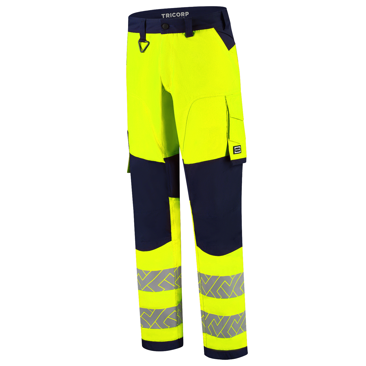 Tricorp Workwear High Vis Redefined Werkbroeken 506119 Functional Stretch Knieversterking HiVis fluo geel-inktblauw(fluoryellowink)