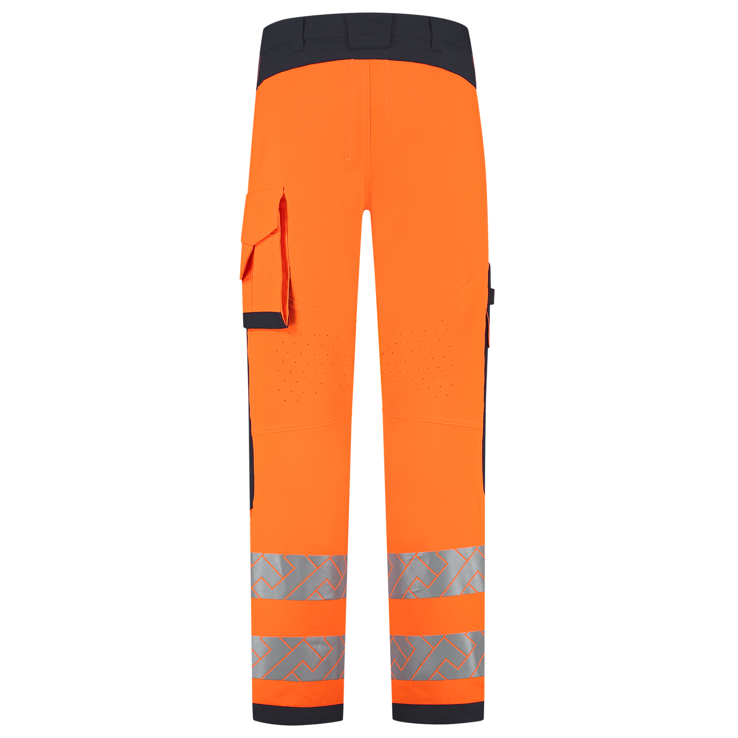 Tricorp Workwear High Vis Redefined Werkbroeken 506120 4-Way Stretch Knieversterking HiVis fluo oranje-inktblauw(fluororangeink)