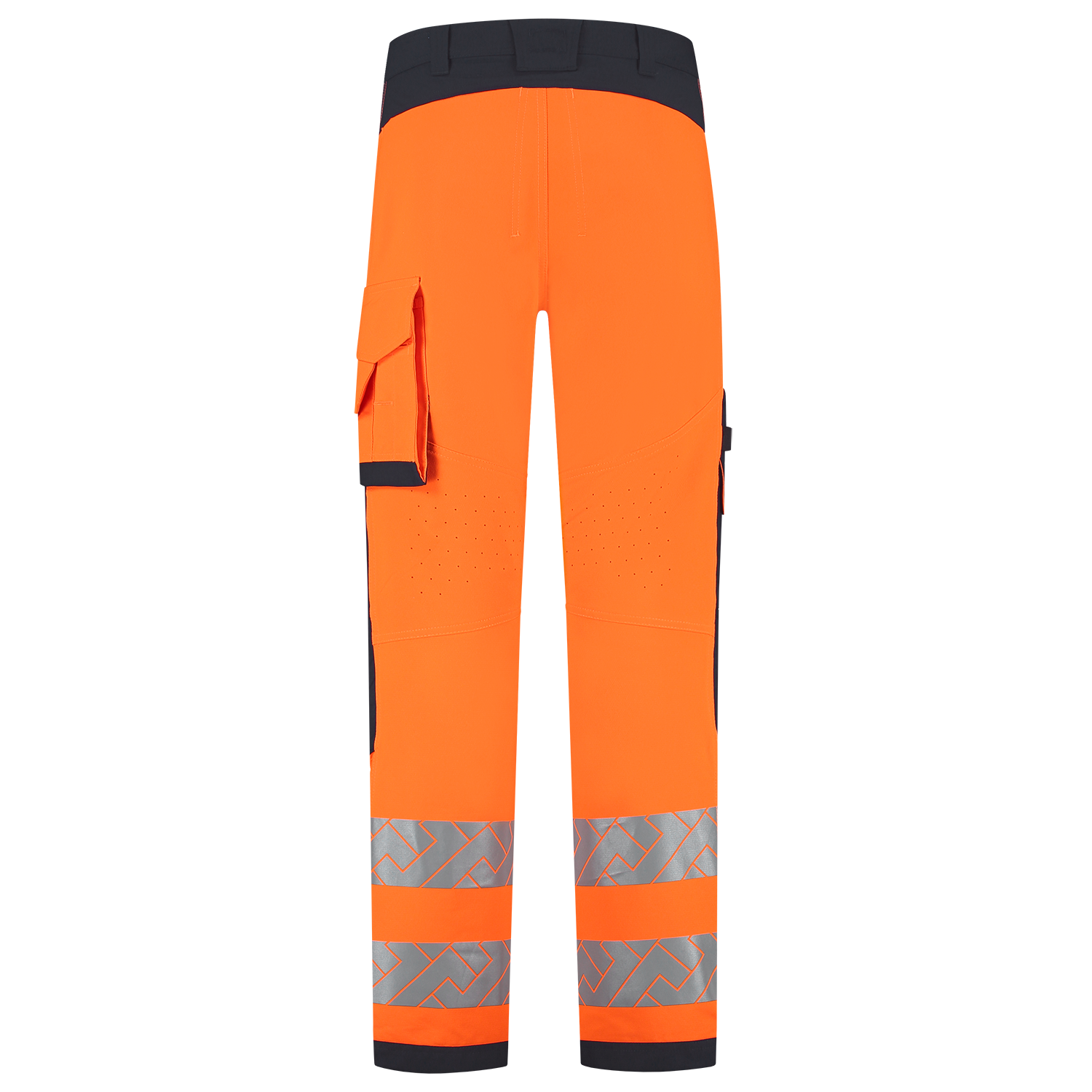 Tricorp Workwear High Vis Redefined Werkbroeken 506120 4-Way Stretch Knieversterking HiVis fluo oranje-inktblauw(fluororangeink)