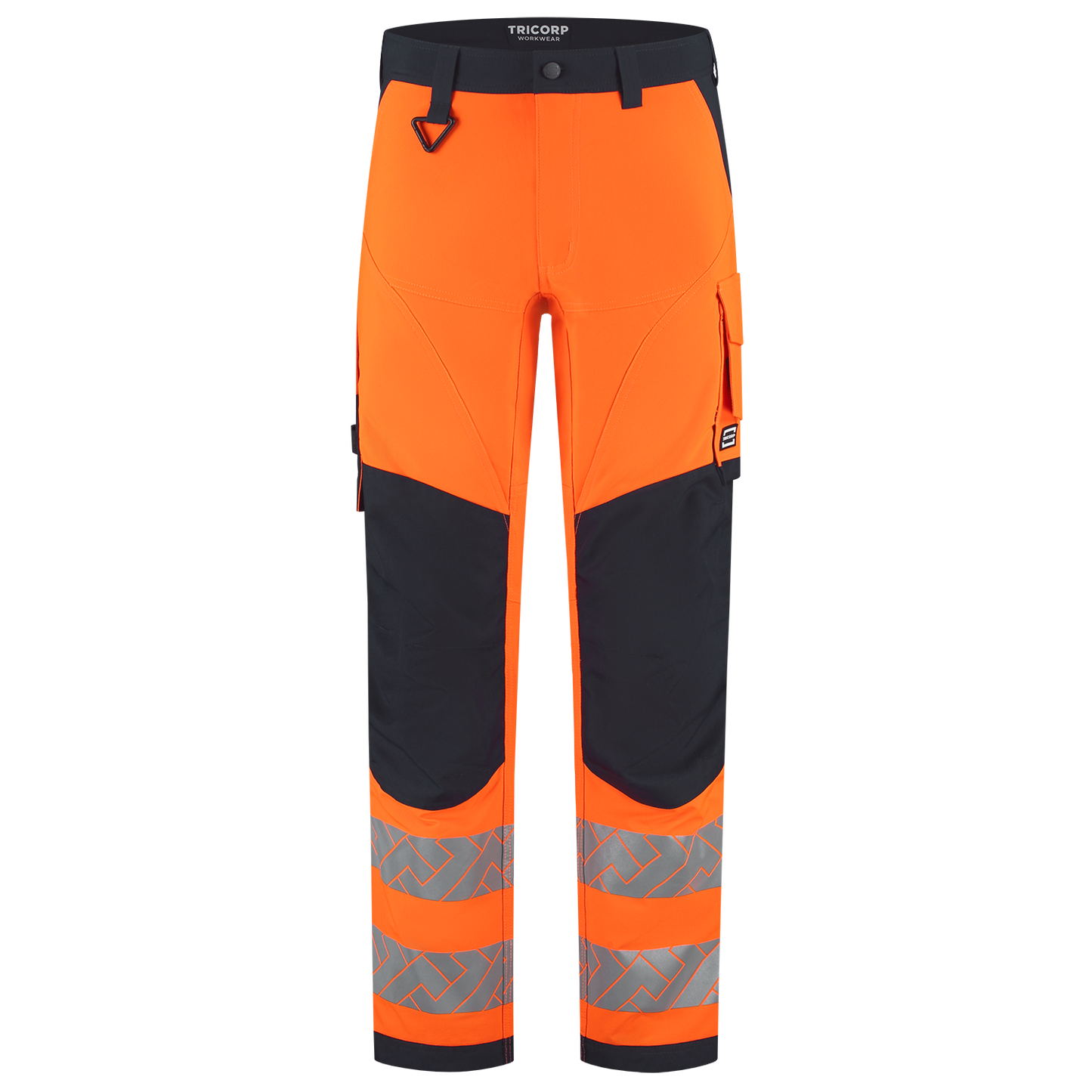 Tricorp Workwear High Vis Redefined Werkbroeken 506120 4-Way Stretch Knieversterking HiVis fluo oranje-inktblauw(fluororangeink)