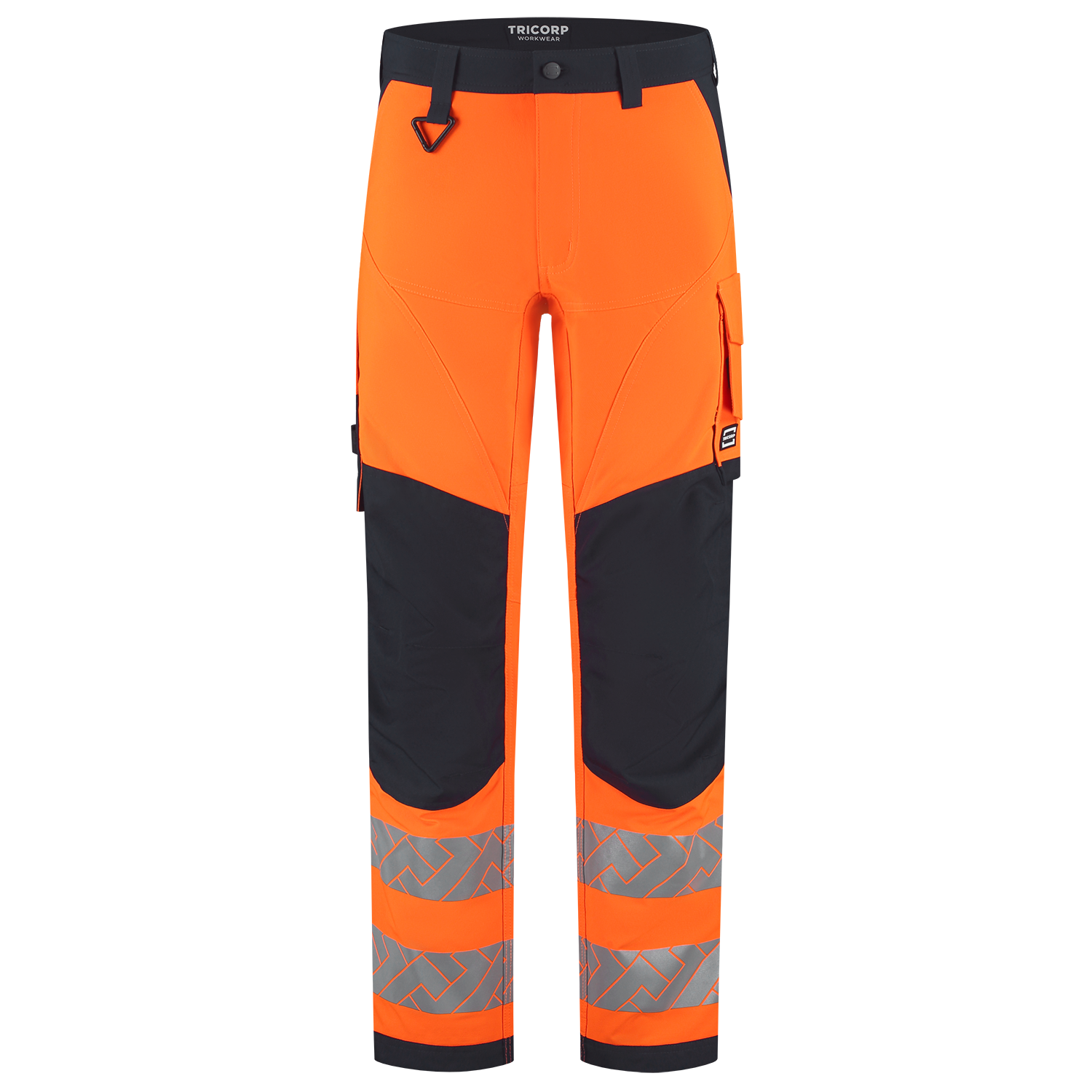Tricorp Workwear High Vis Redefined Werkbroeken 506120 4-Way Stretch Knieversterking HiVis fluo oranje-inktblauw(fluororangeink)