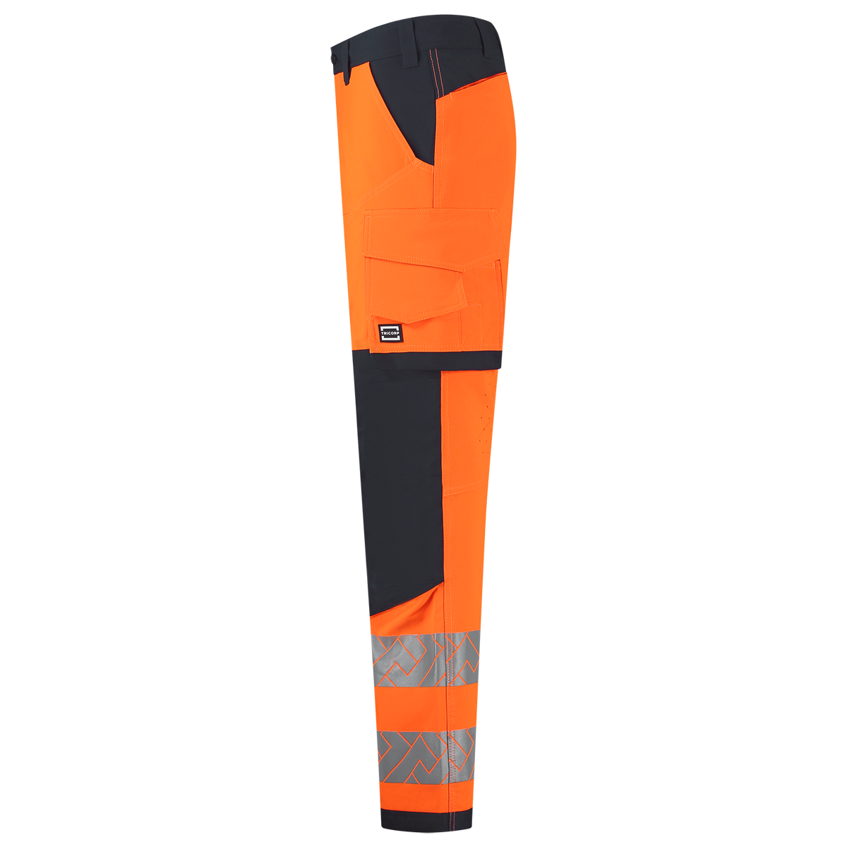 Tricorp Workwear High Vis Redefined Werkbroeken 506120 4-Way Stretch Knieversterking HiVis fluo oranje-inktblauw(fluororangeink)