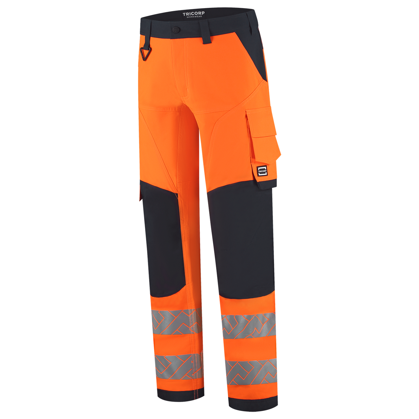Tricorp Workwear High Vis Redefined Werkbroeken 506120 4-Way Stretch Knieversterking HiVis fluo oranje-inktblauw(fluororangeink)