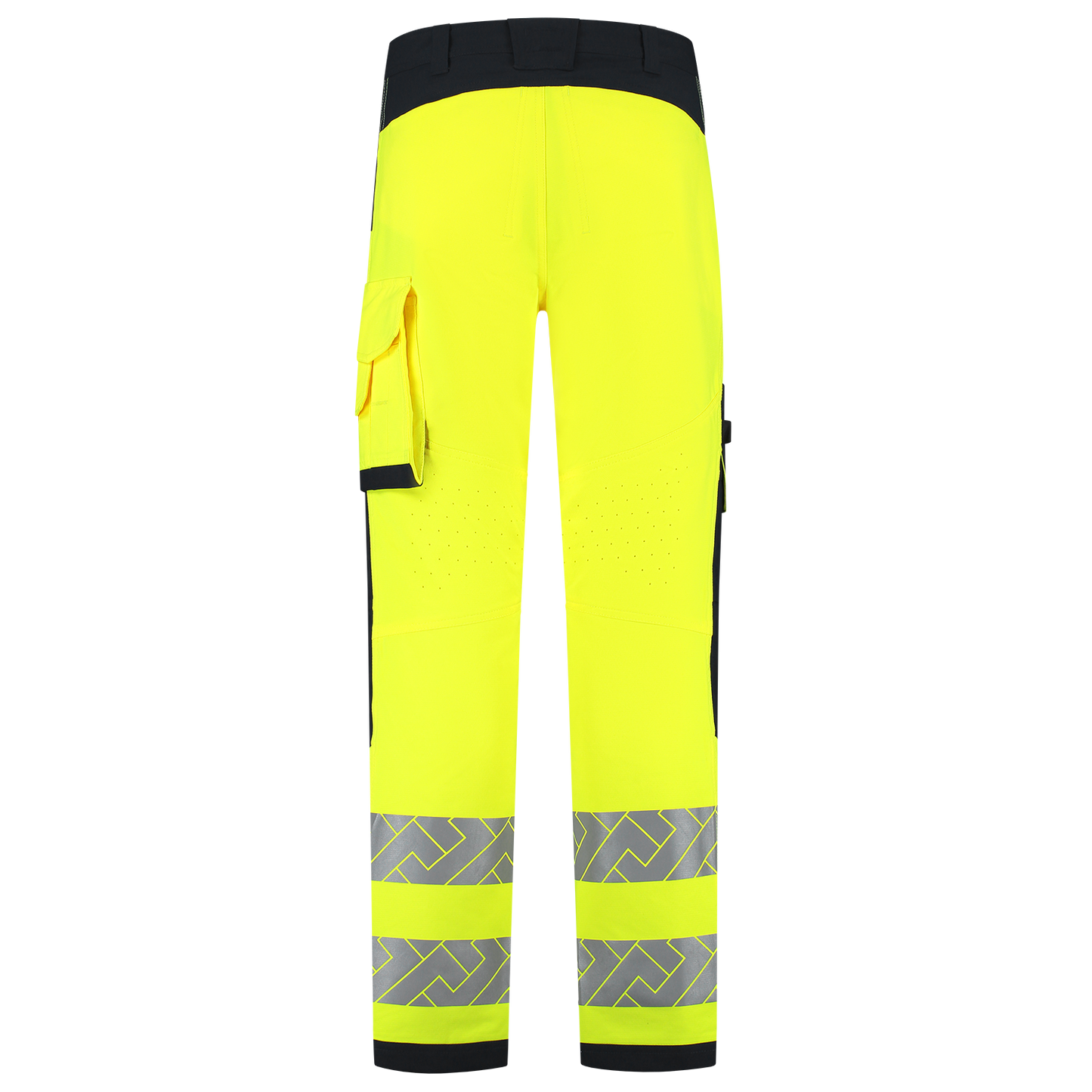 Tricorp Workwear High Vis Redefined Werkbroeken 506120 4-Way Stretch Knieversterking HiVis fluo geel-inktblauw(fluoryellowink)