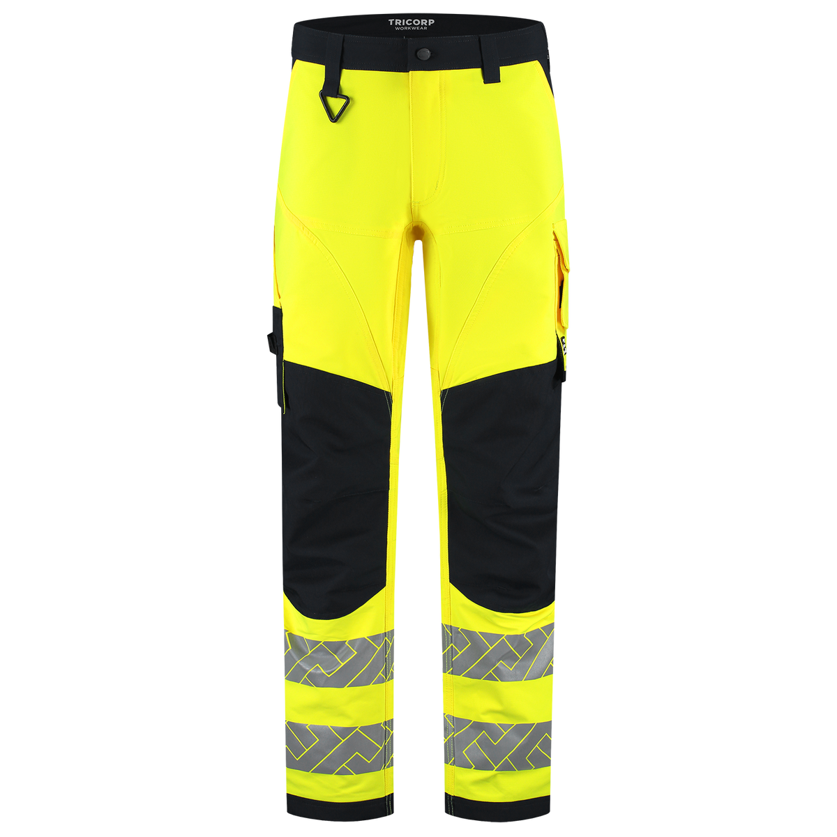 Tricorp Workwear High Vis Redefined Werkbroeken 506120 4-Way Stretch Knieversterking HiVis fluo geel-inktblauw(fluoryellowink)