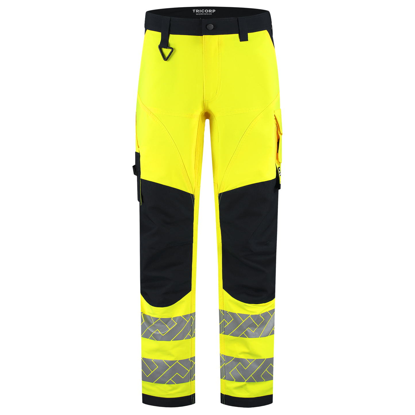 Tricorp Workwear High Vis Redefined Werkbroeken 506120 4-Way Stretch Knieversterking HiVis fluo geel-inktblauw(fluoryellowink)