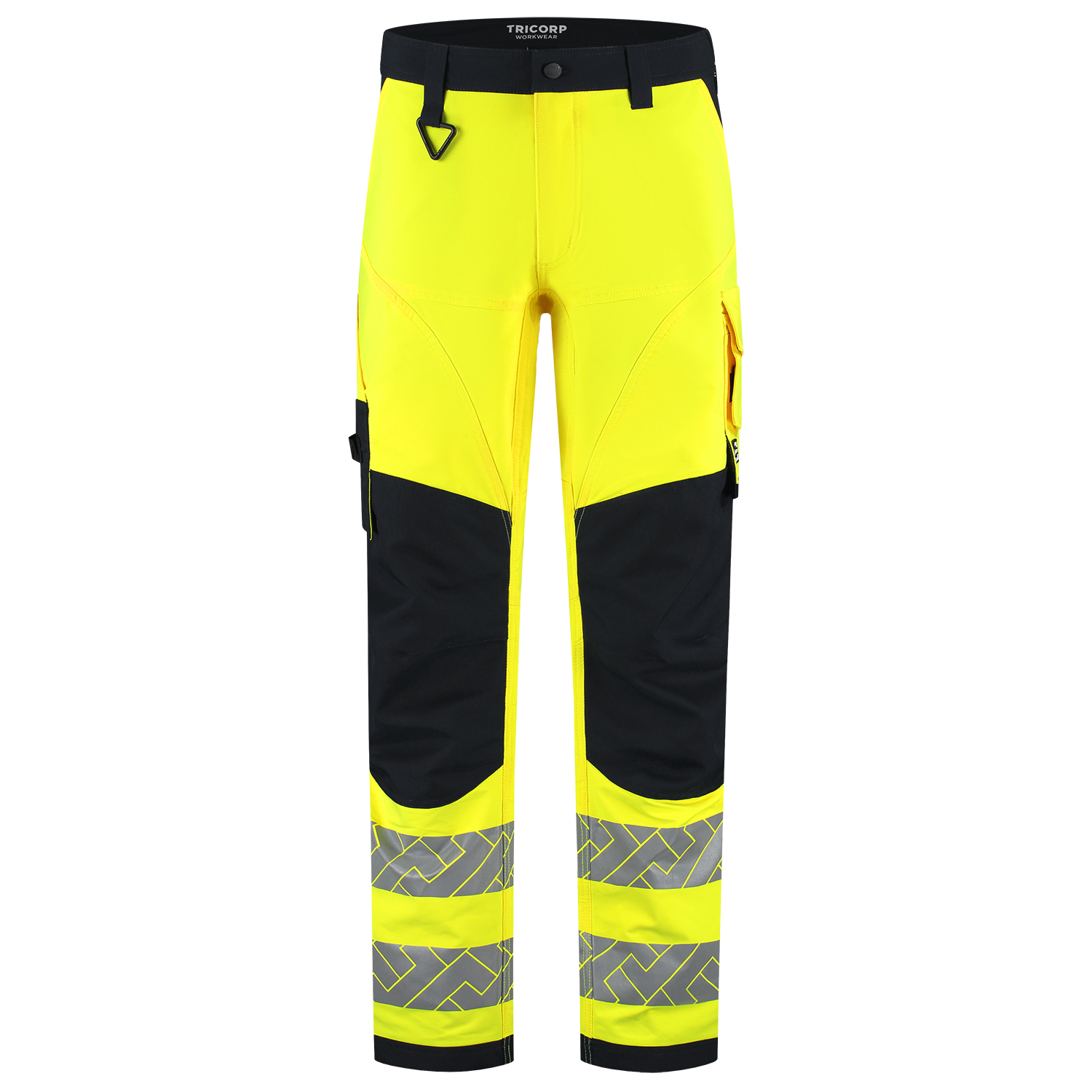 Tricorp Workwear High Vis Redefined Werkbroeken 506120 4-Way Stretch Knieversterking HiVis fluo geel-inktblauw(fluoryellowink)