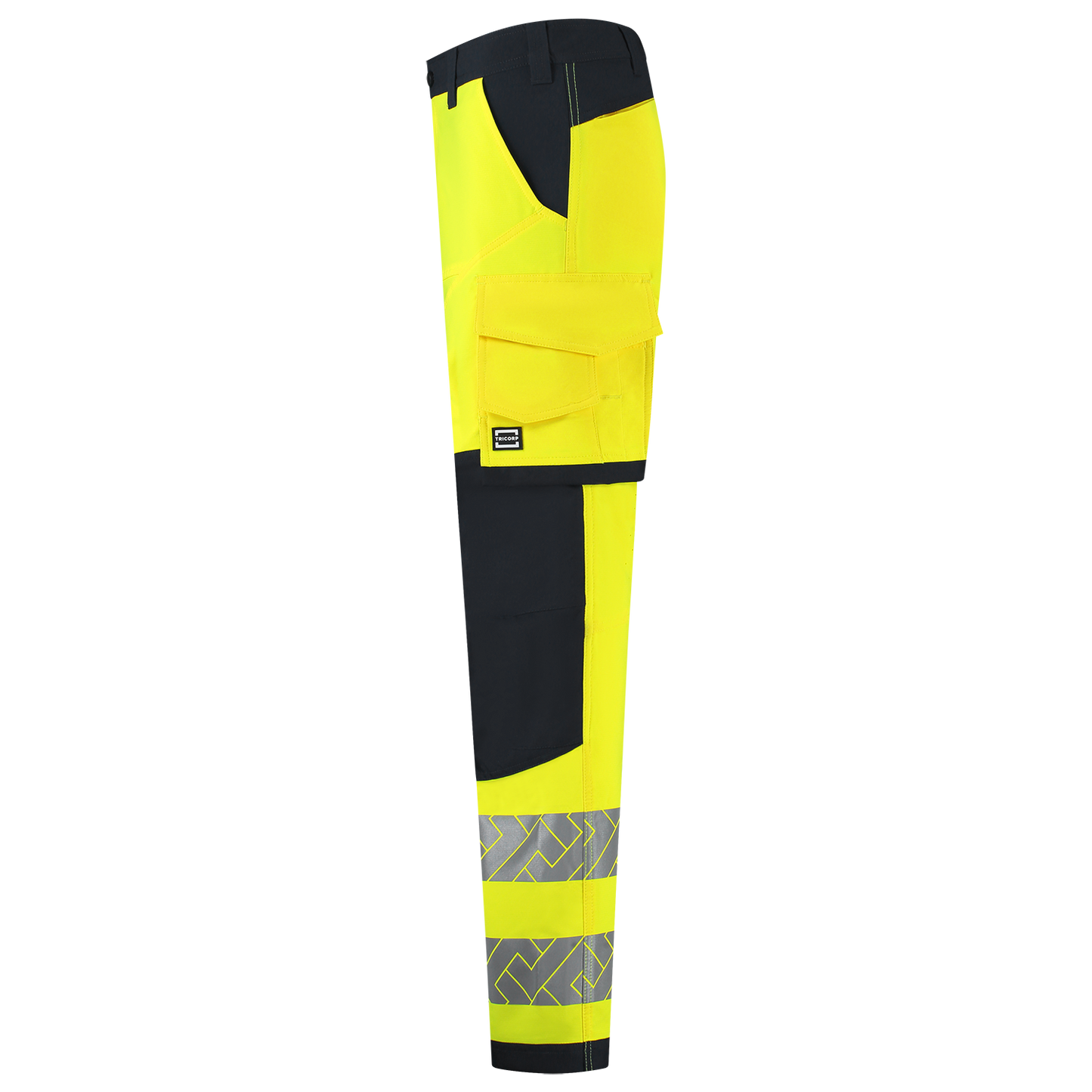 Tricorp Workwear High Vis Redefined Werkbroeken 506120 4-Way Stretch Knieversterking HiVis fluo geel-inktblauw(fluoryellowink)