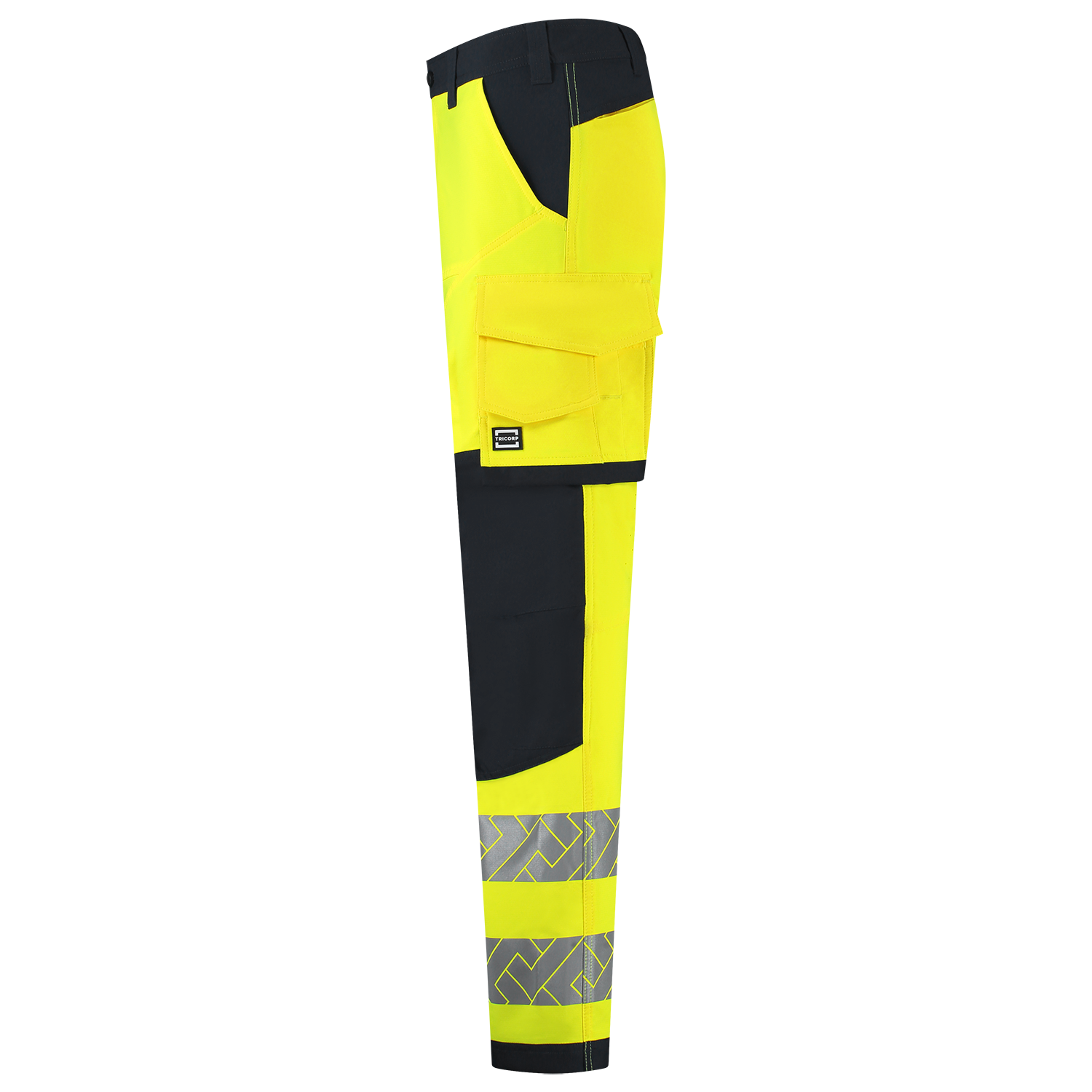 Tricorp Workwear High Vis Redefined Werkbroeken 506120 4-Way Stretch Knieversterking HiVis fluo geel-inktblauw(fluoryellowink)