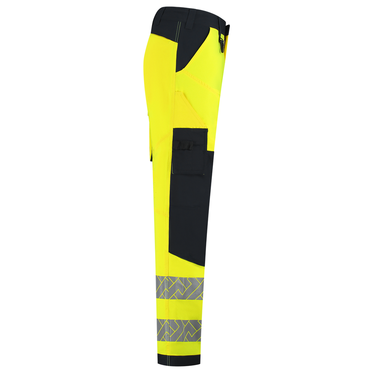 Tricorp Workwear High Vis Redefined Werkbroeken 506120 4-Way Stretch Knieversterking HiVis fluo geel-inktblauw(fluoryellowink)