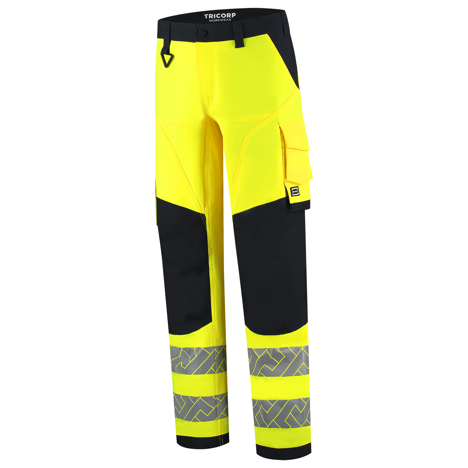 Tricorp Workwear High Vis Redefined Werkbroeken 506120 4-Way Stretch Knieversterking HiVis fluo geel-inktblauw(fluoryellowink)