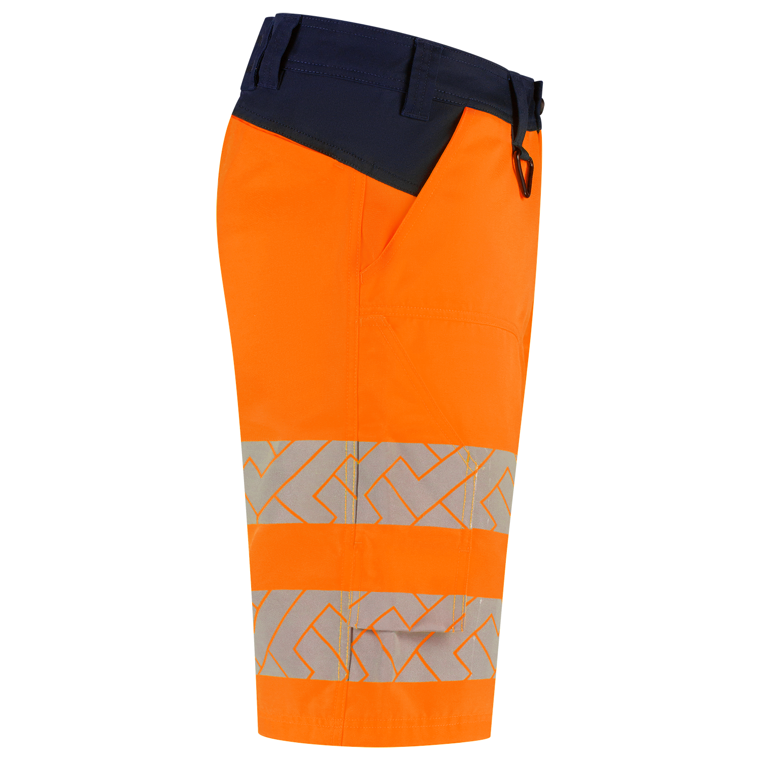 Tricorp Workwear High Vis Redefined Werkbroeken Kort 506124 Functional Stretch HiVis fluo oranje-inktblauw(fluororangeink)