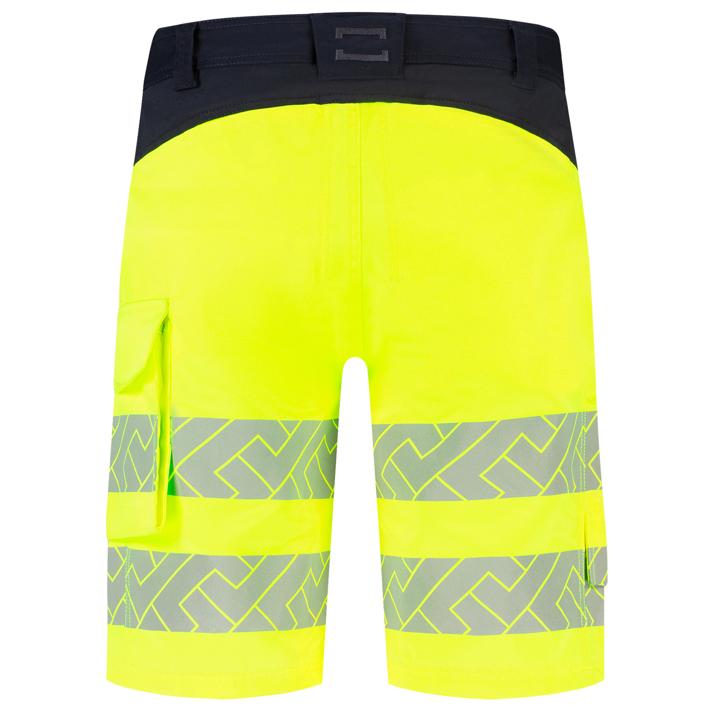 Tricorp Workwear High Vis Redefined Werkbroeken Kort 506124 Functional Stretch HiVis fluo geel-inktblauw(fluoryellowink)