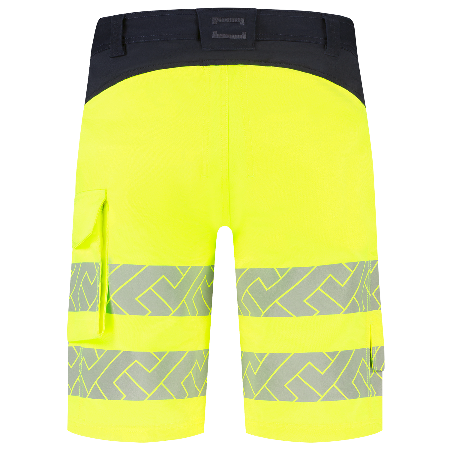 Tricorp Workwear High Vis Redefined Werkbroeken Kort 506124 Functional Stretch HiVis fluo geel-inktblauw(fluoryellowink)