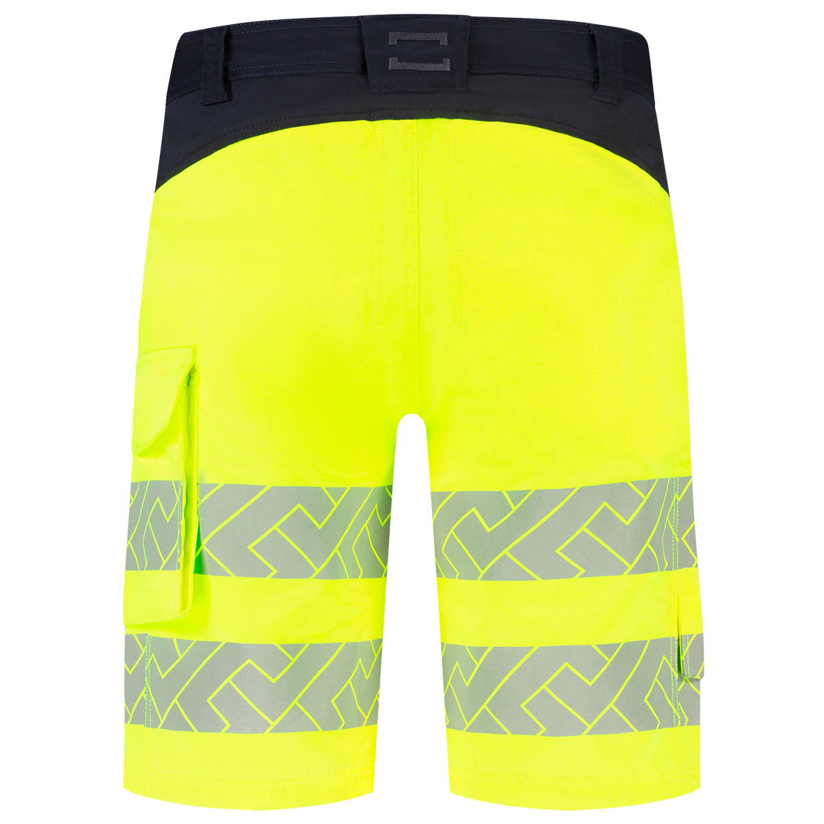 Tricorp Workwear High Vis Redefined Werkbroeken Kort 506124 Functional Stretch HiVis fluo geel-inktblauw(fluoryellowink)