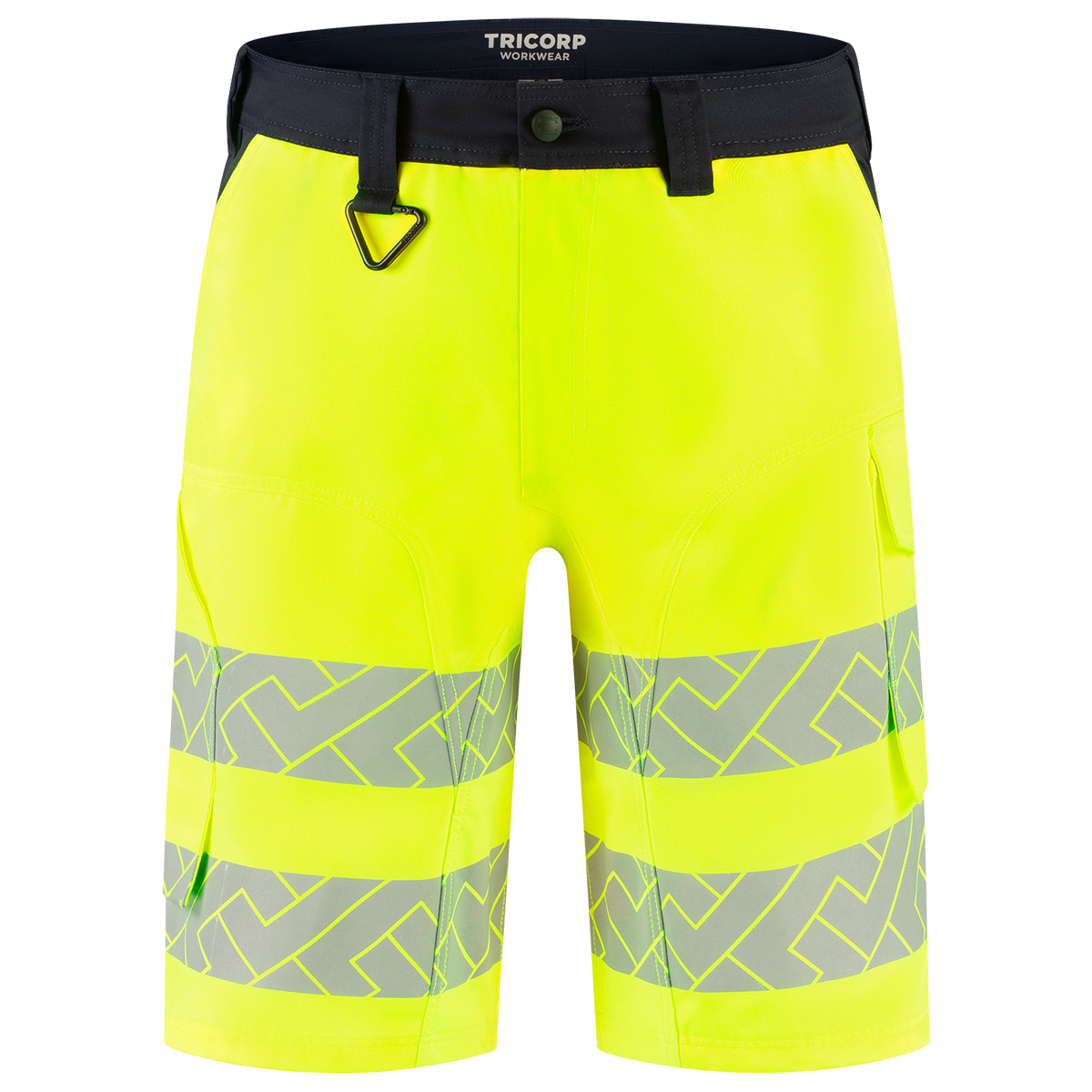 Tricorp Workwear High Vis Redefined Werkbroeken Kort 506124 Functional Stretch HiVis fluo geel-inktblauw(fluoryellowink)