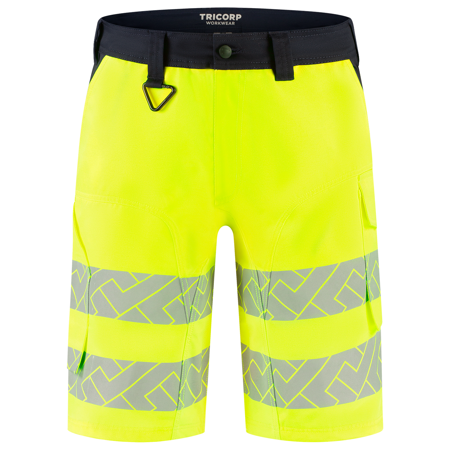 Tricorp Workwear High Vis Redefined Werkbroeken Kort 506124 Functional Stretch HiVis fluo geel-inktblauw(fluoryellowink)