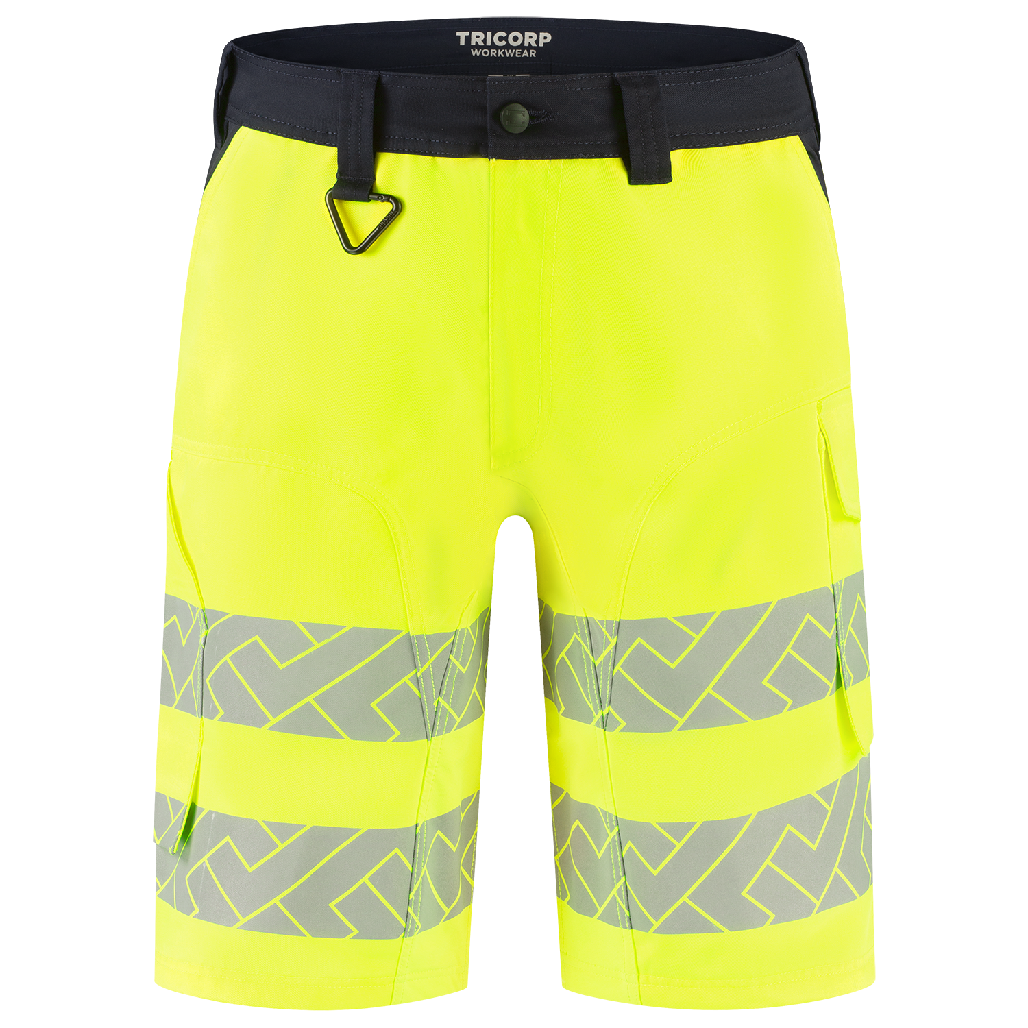 Tricorp Workwear High Vis Redefined Werkbroeken Kort 506124 Functional Stretch HiVis fluo geel-inktblauw(fluoryellowink)