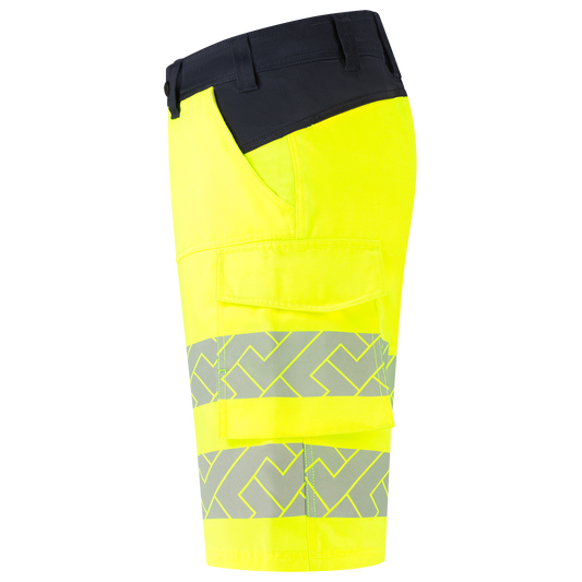 Tricorp Workwear High Vis Redefined Werkbroeken Kort 506124 Functional Stretch HiVis fluo geel-inktblauw(fluoryellowink)