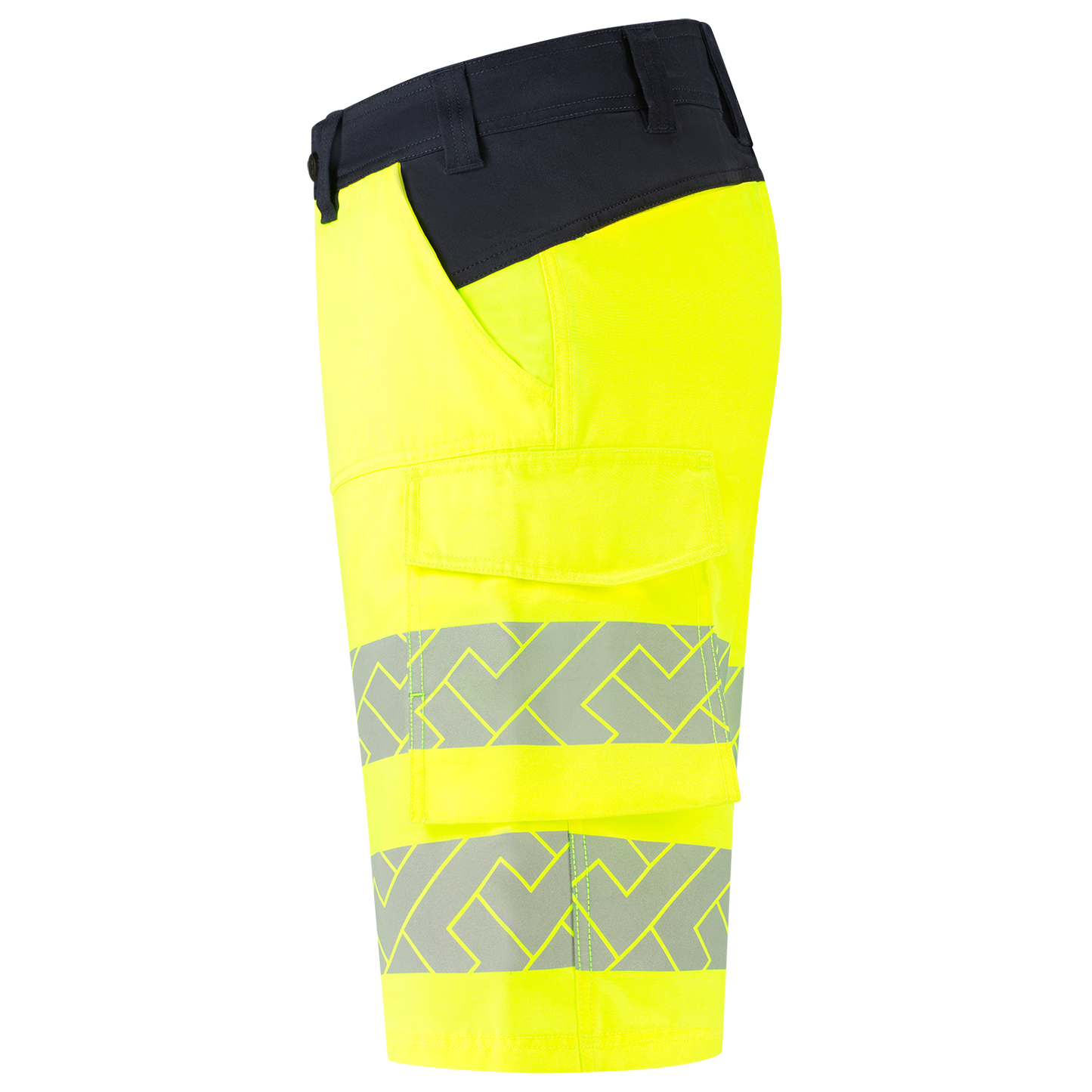 Tricorp Workwear High Vis Redefined Werkbroeken Kort 506124 Functional Stretch HiVis fluo geel-inktblauw(fluoryellowink)