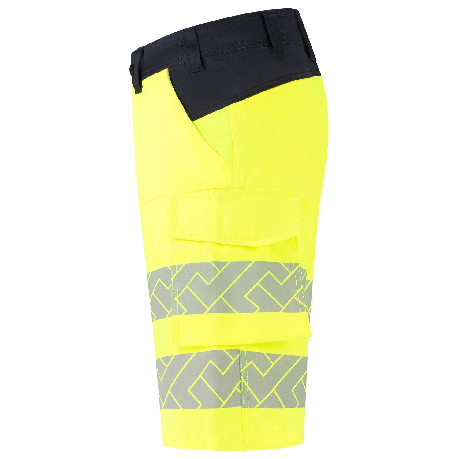 Tricorp Workwear High Vis Redefined Werkbroeken Kort 506124 Functional Stretch HiVis fluo geel-inktblauw(fluoryellowink)