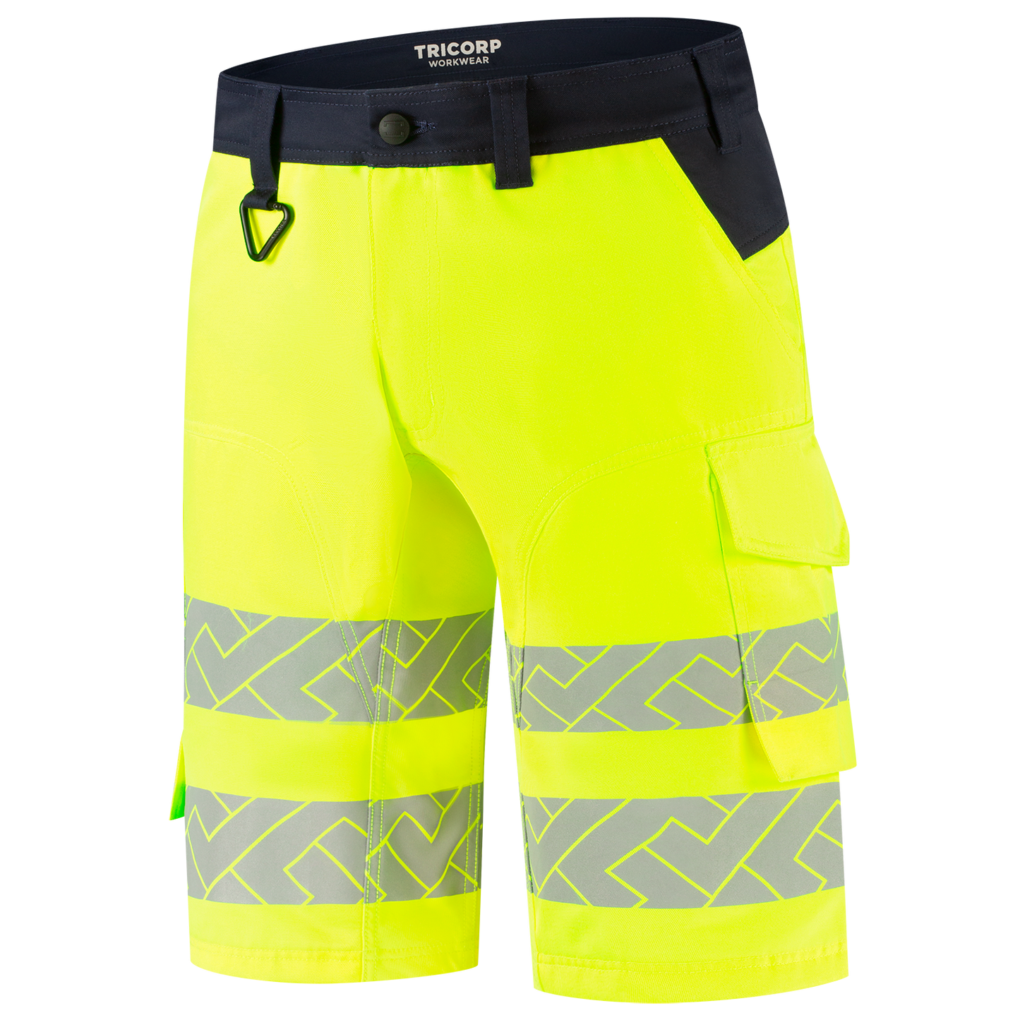 Tricorp Workwear High Vis Redefined Werkbroeken Kort 506124 Functional Stretch HiVis fluo geel-inktblauw(fluoryellowink)