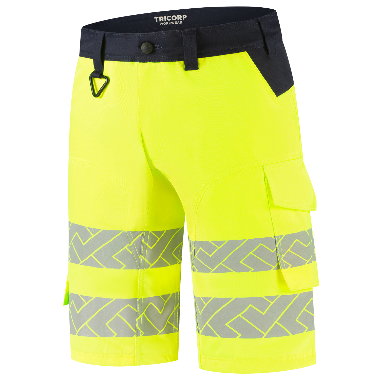 Tricorp Workwear High Vis Redefined Werkbroeken Kort 506124 Functional Stretch HiVis fluo geel-inktblauw(fluoryellowink)