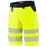 Tricorp Workwear High Vis Redefined Werkbroeken Kort 506124 Functional Stretch HiVis fluo geel-inktblauw(fluoryellowink)