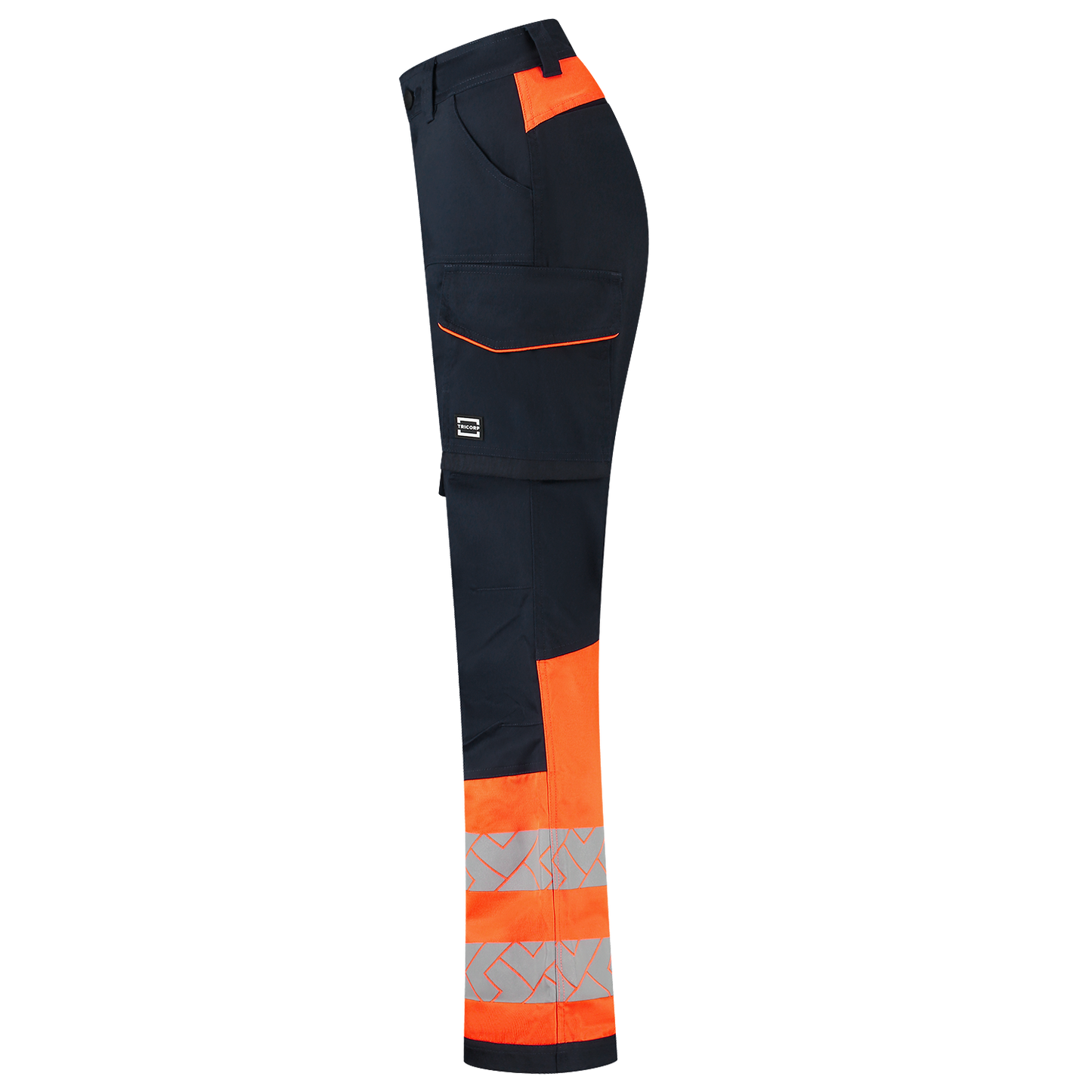 Tricorp Workwear High Vis Redefined Werkbroeken 506126 2-Way Stretch Dames HiVis inktblauw-fluo oranje(inkfluororange)