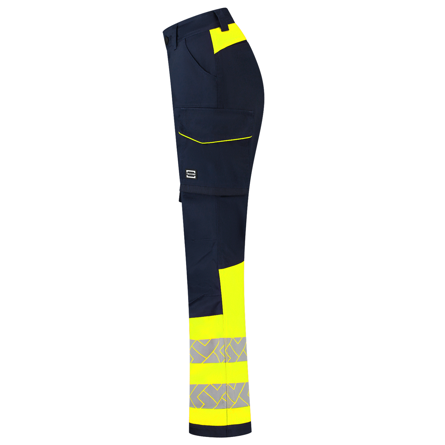 Tricorp Workwear High Vis Redefined Werkbroeken 506126 2-Way Stretch Dames HiVis inktblauw-fluo geel(inkfluoryellow)
