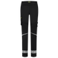 Tricorp Workwear Reflective Redefined Werkbroeken 506132 Functional Stretch Reflective Dames zwart-fluo geel(blackfluoryellow)