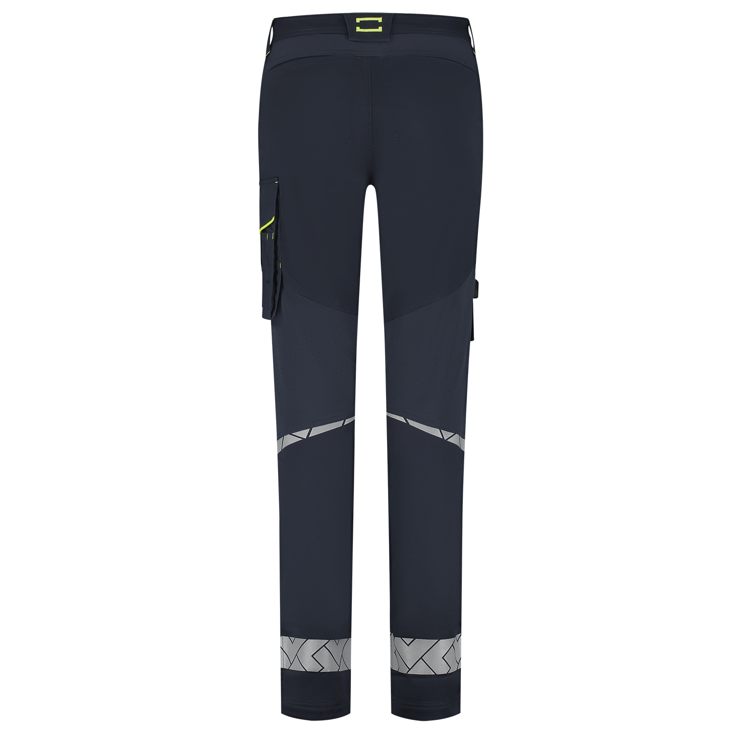 Tricorp Workwear Reflective Redefined Werkbroeken 506132 Functional Stretch Reflective Dames inktblauw-fluo geel(inkfluoryellow)