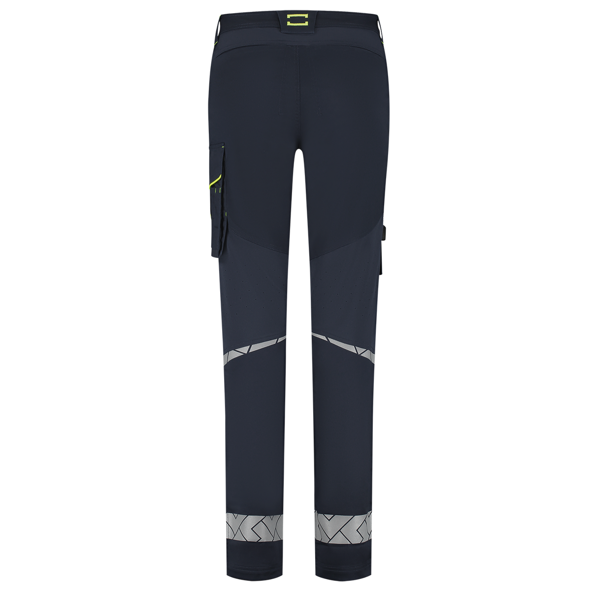 Tricorp Workwear Reflective Redefined Werkbroeken 506132 Functional Stretch Reflective Dames inktblauw-fluo geel(inkfluoryellow)